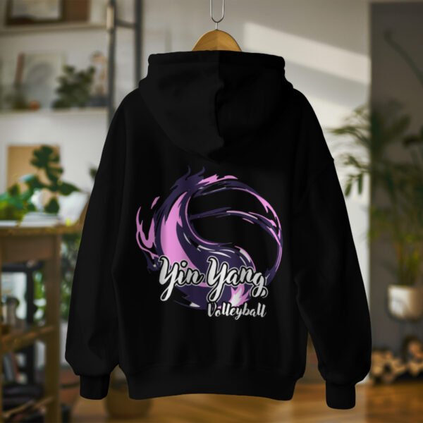 Hoodie - Yin Yang Logo - Black