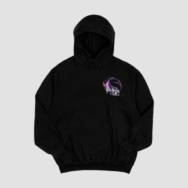 Hoodie - Yin Yang Logo - Black - Image 2
